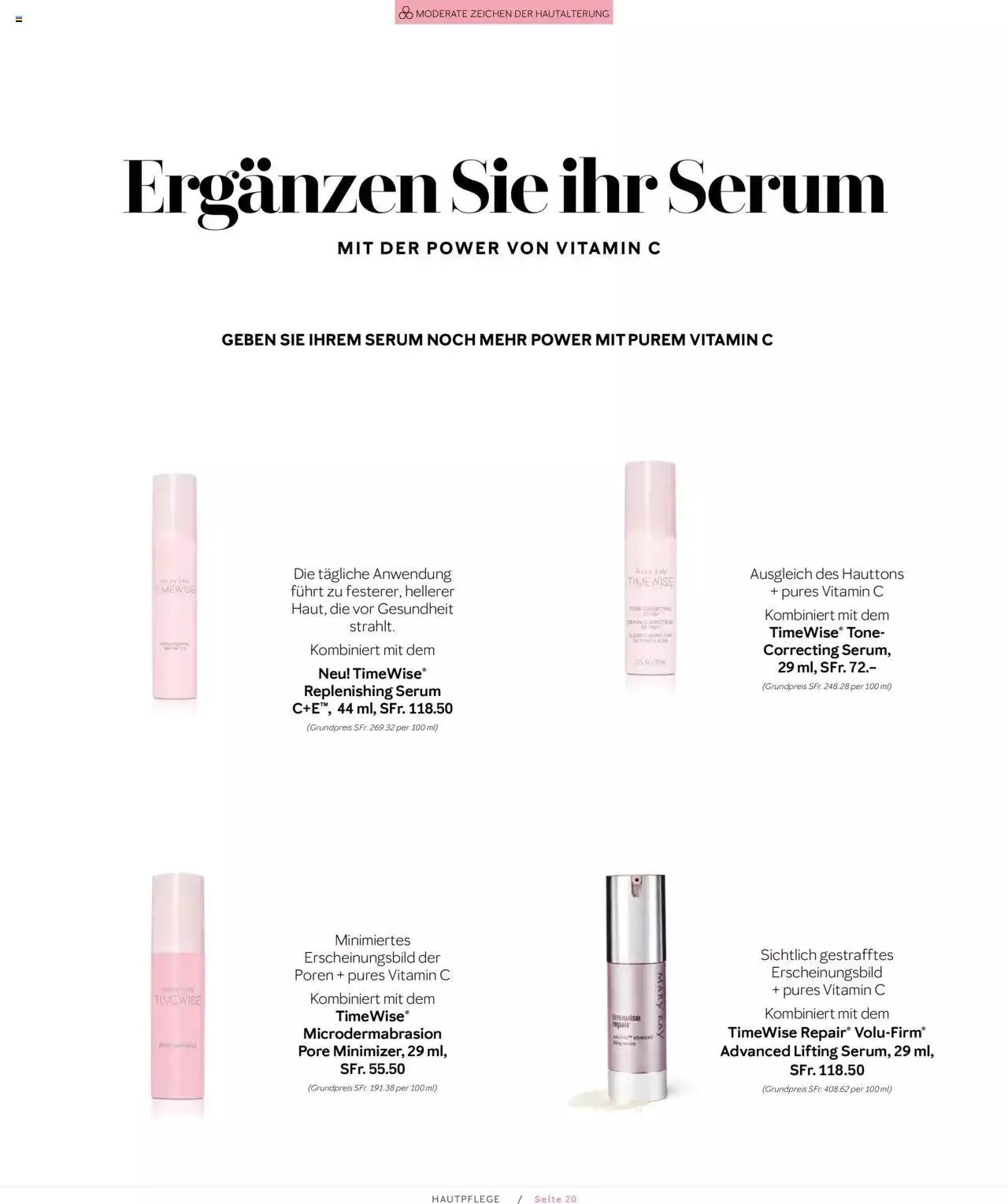 Mary Kay - Hautpflege von 1. April bis 31. Dezember 2023 - Prospekt seite  20