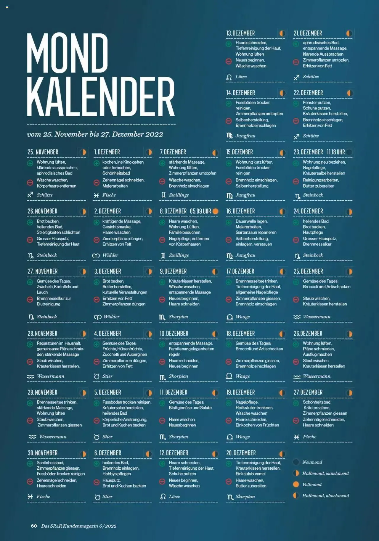 SPAR - Kundenmagazin 06 von 23. November bis 31. Dezember 2023 - Prospekt seite  62