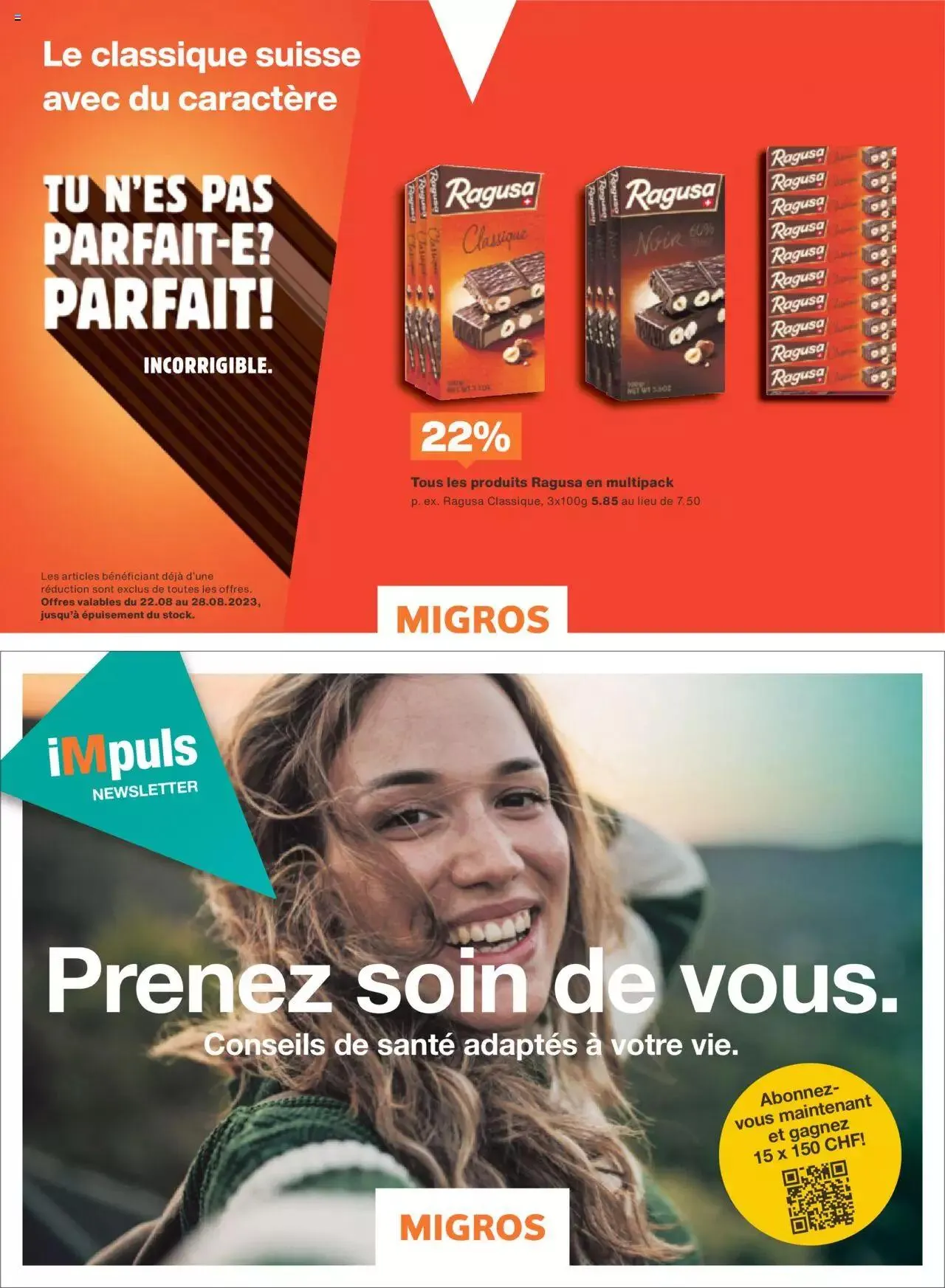 Migros - Magazin FR von 21. August bis 31. Dezember 2023 - Prospekt seite  34