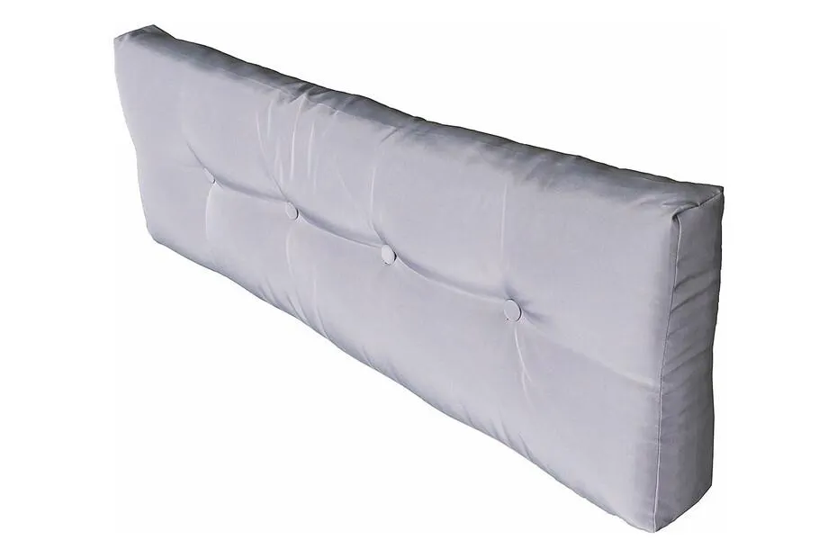 Home and More Paletten-Rückenkissen Grau | 120 × 40 × 20 cm