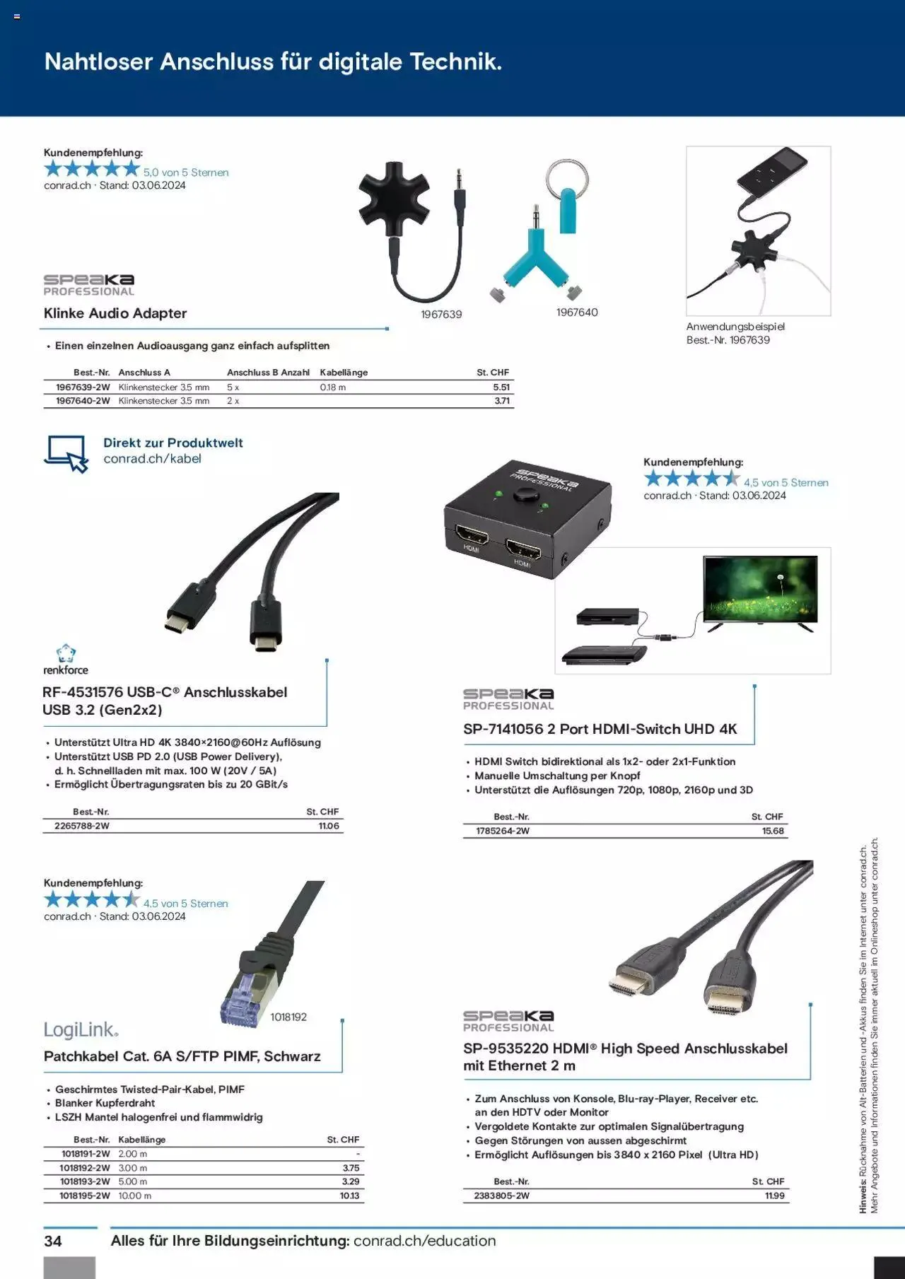 Conrad Aktionen Education von 17. Juni bis 9. Januar 2025 - Prospekt seite 36