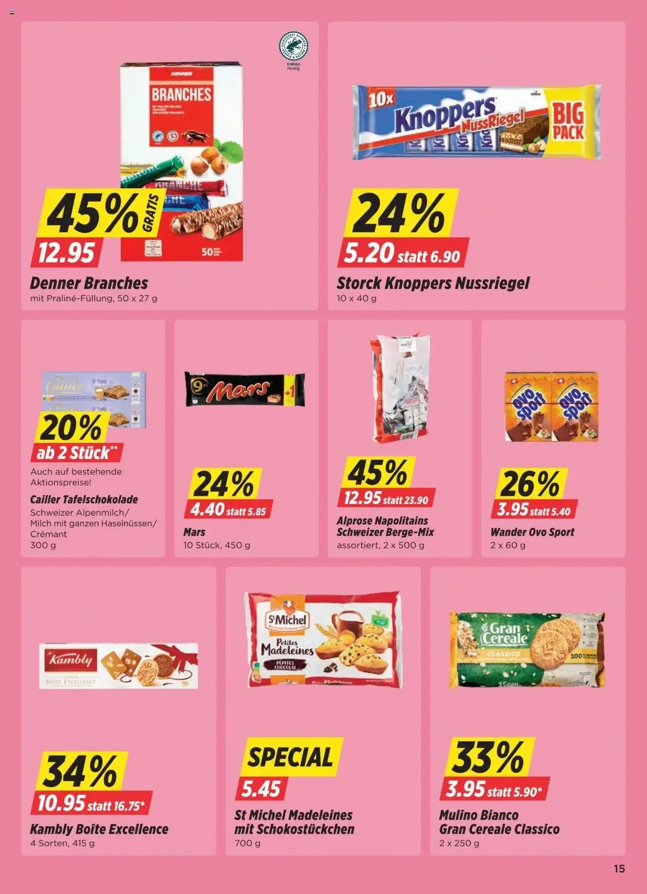 Denner Aktionen von 27. August bis 2. September 2024 - Prospekt seite  15