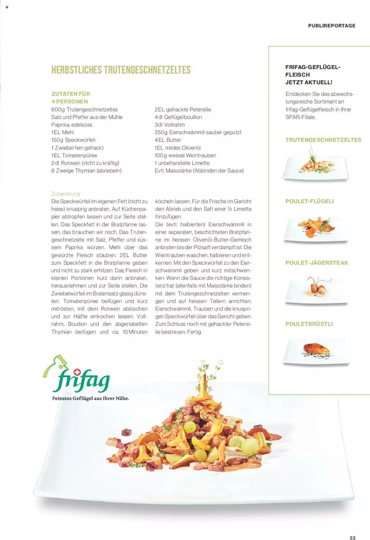 SPAR Kundenmagazin von 22. September bis 31. Dezember 2023 - Prospekt seite  33