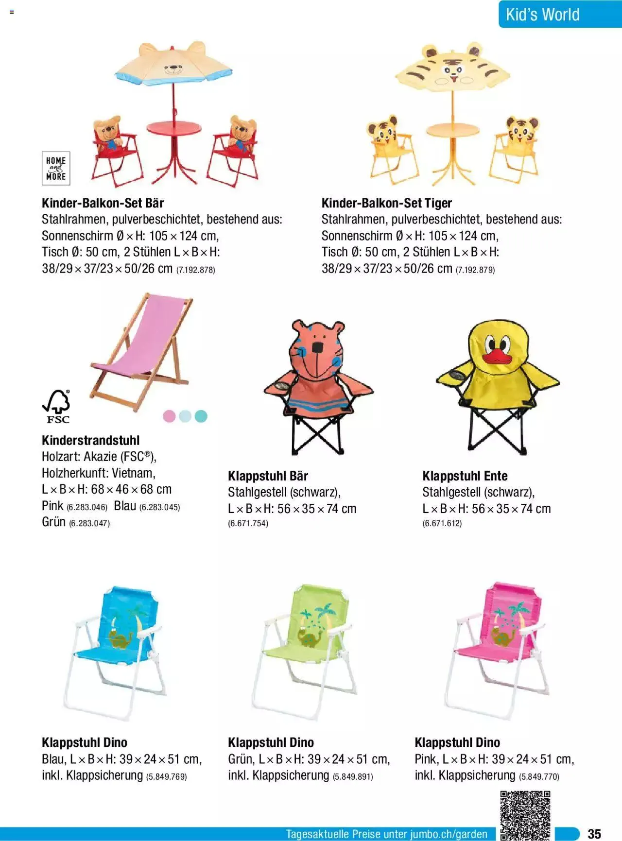 Jumbo Gartenmobelbroschure 2024 von 29. Januar bis 31. Dezember 2024 - Prospekt seite  35