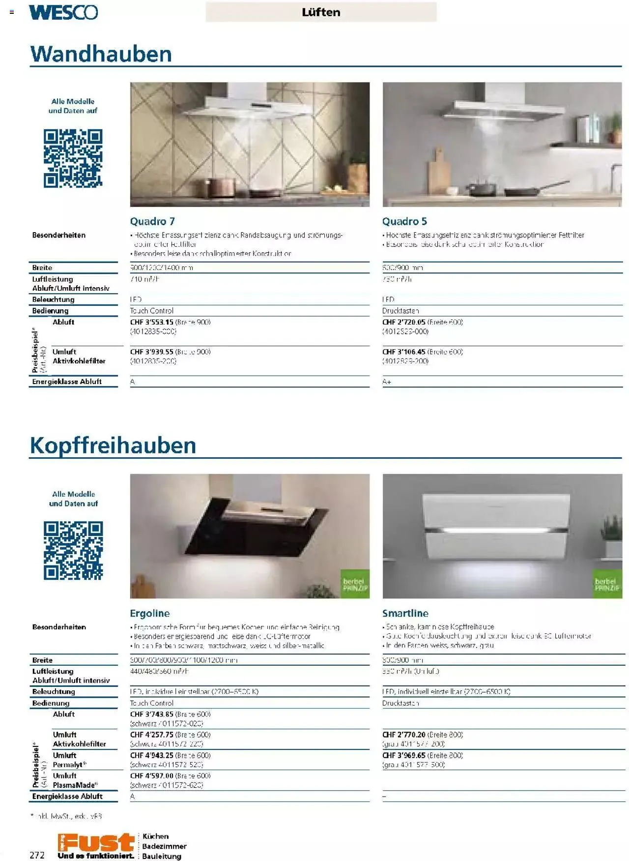 Fust Küchen- und Badezimmerprospekt von 4. März bis 31. Dezember 2024 - Prospekt seite  272