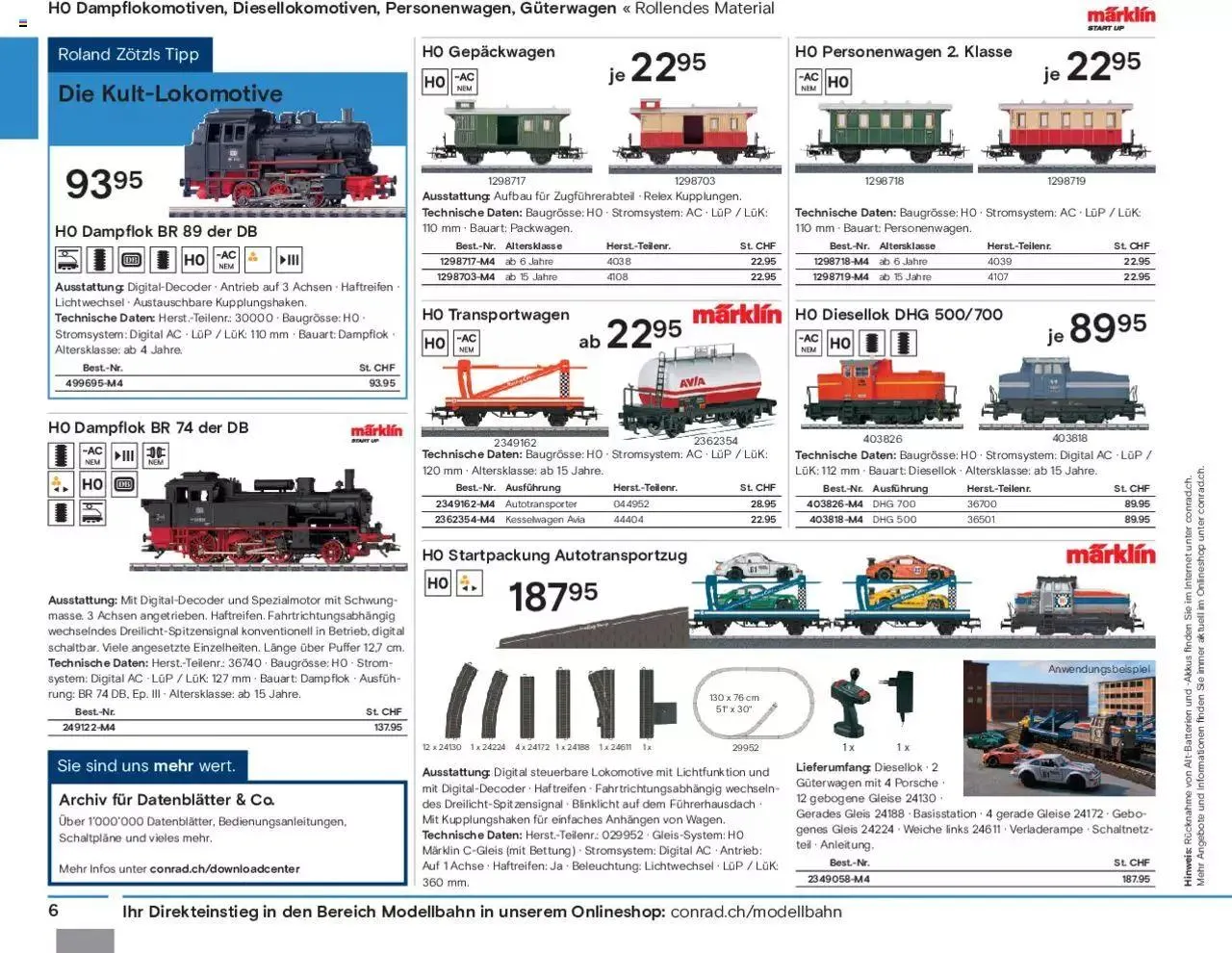 Conrad Modellbahn Katalog 2023/24 von 5. September bis 31. Dezember 2024 - Prospekt seite  8