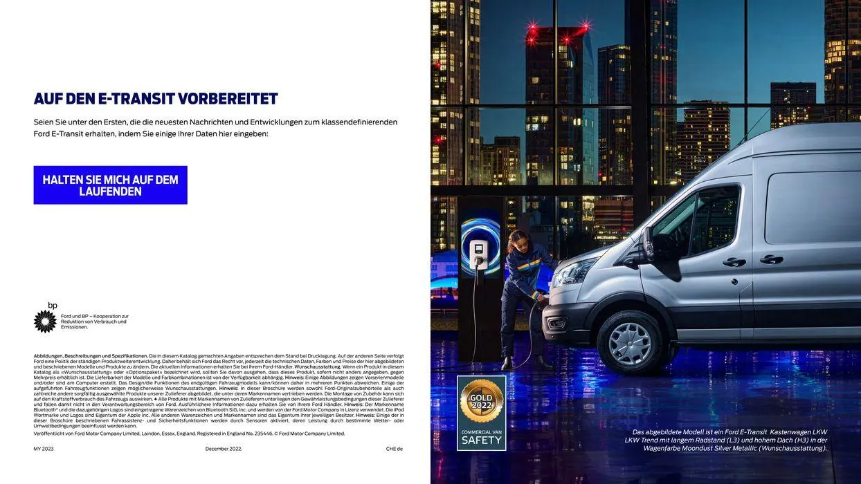 Der Neue Ford E-Transit  von 7. November bis 7. November 2024 - Prospekt seite  22