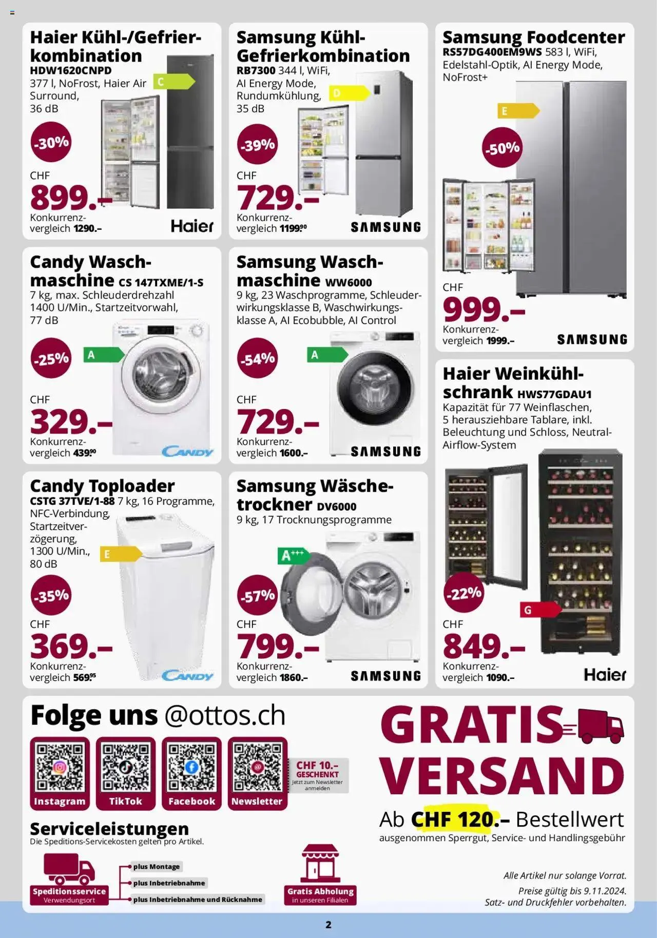 Otto's Katalog Oktober von 12. Oktober bis 31. Dezember 2024 - Prospekt seite  2