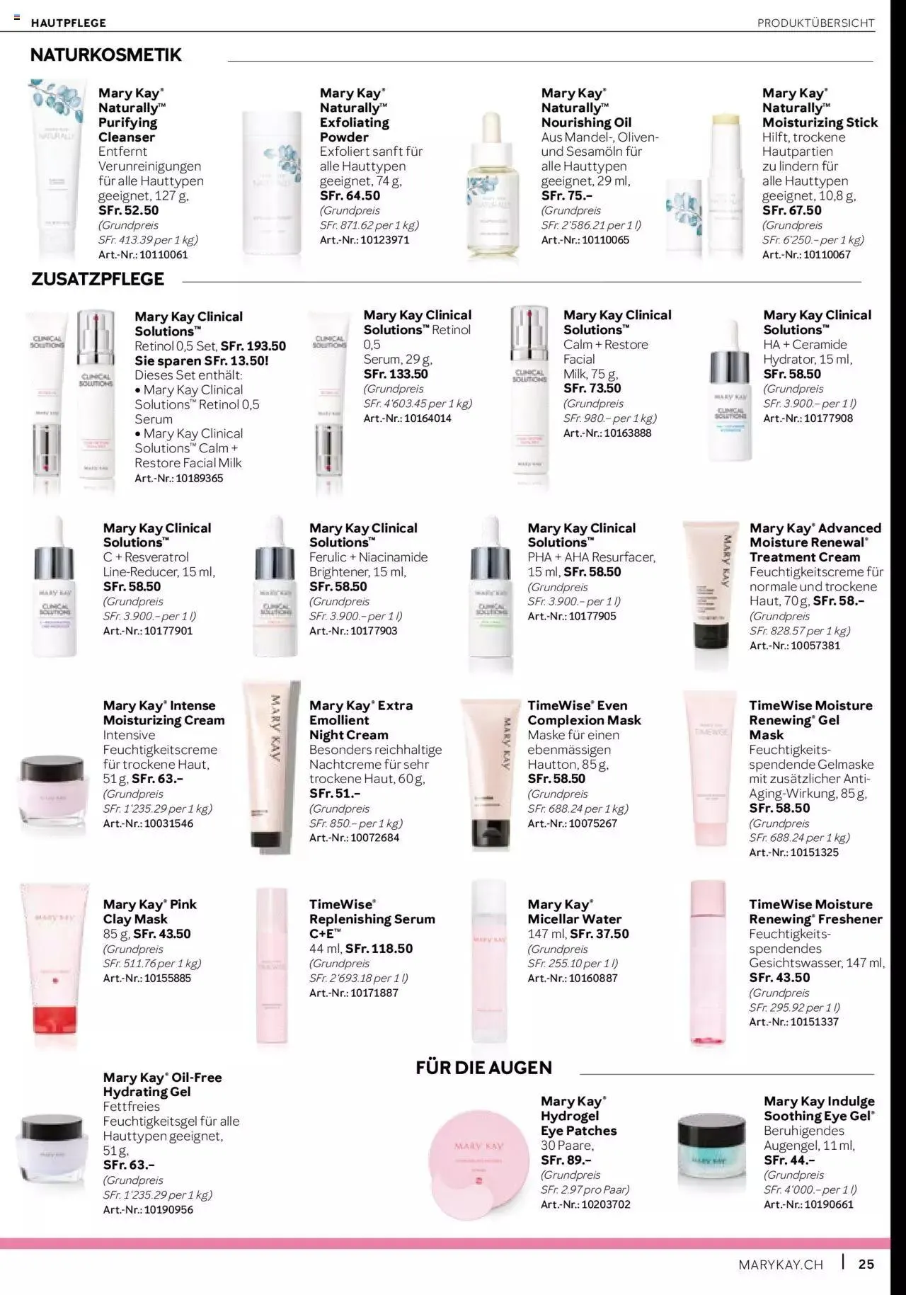 Mary Kay Aktionen von 17. Juli bis 31. Dezember 2023 - Prospekt seite 25