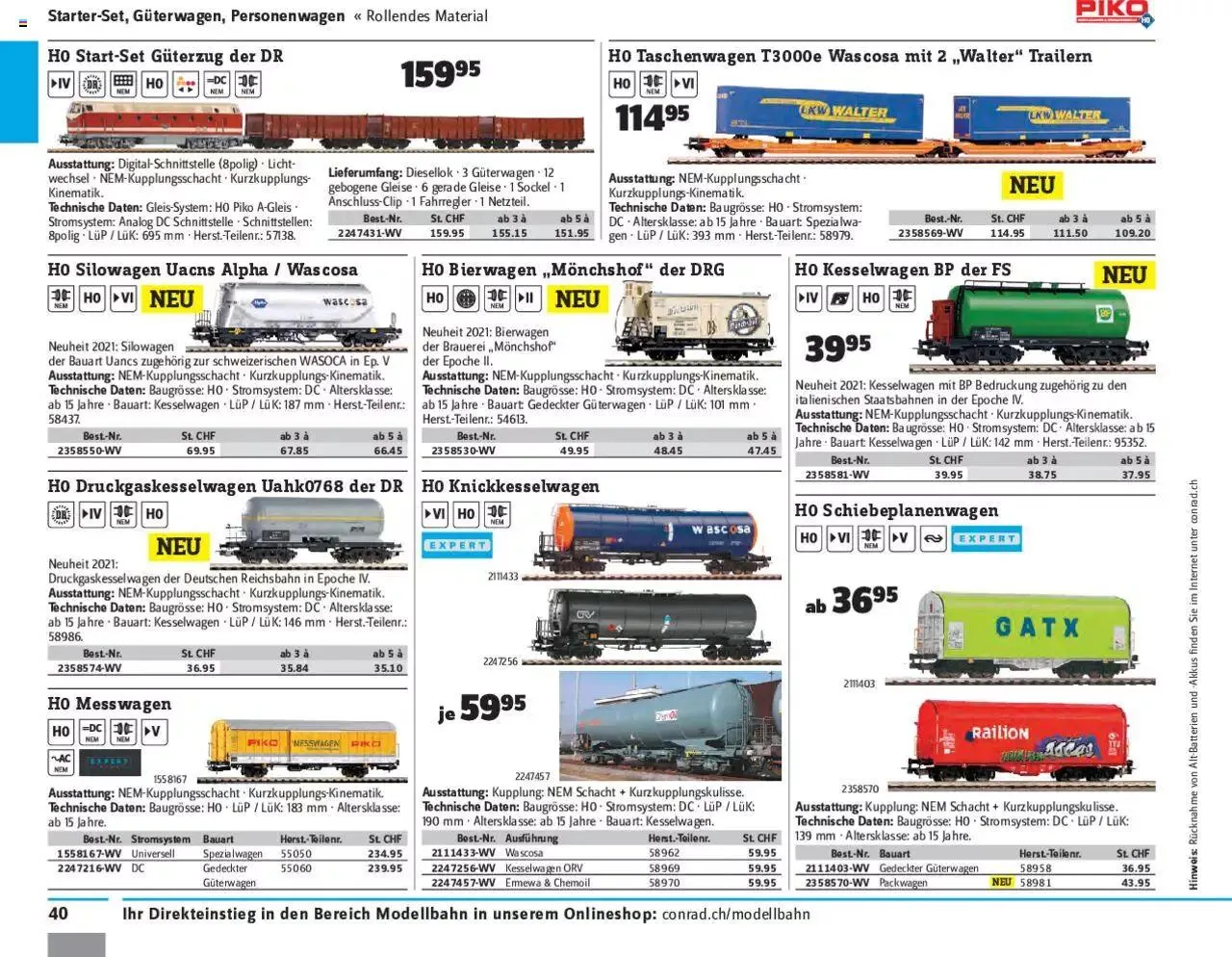Conrad - Modellbahn 2021/22 von 1. Januar bis 31. Dezember 2023 - Prospekt seite 42