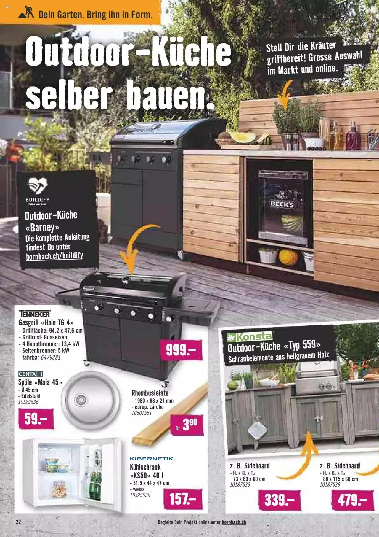 Hornbach Aktionen von 1. Mai bis 31. Dezember 2023 - Prospekt seite 22
