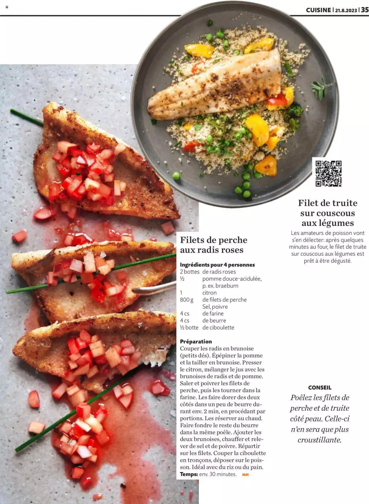 Migros - Magazin FR von 21. August bis 31. Dezember 2023 - Prospekt seite  35