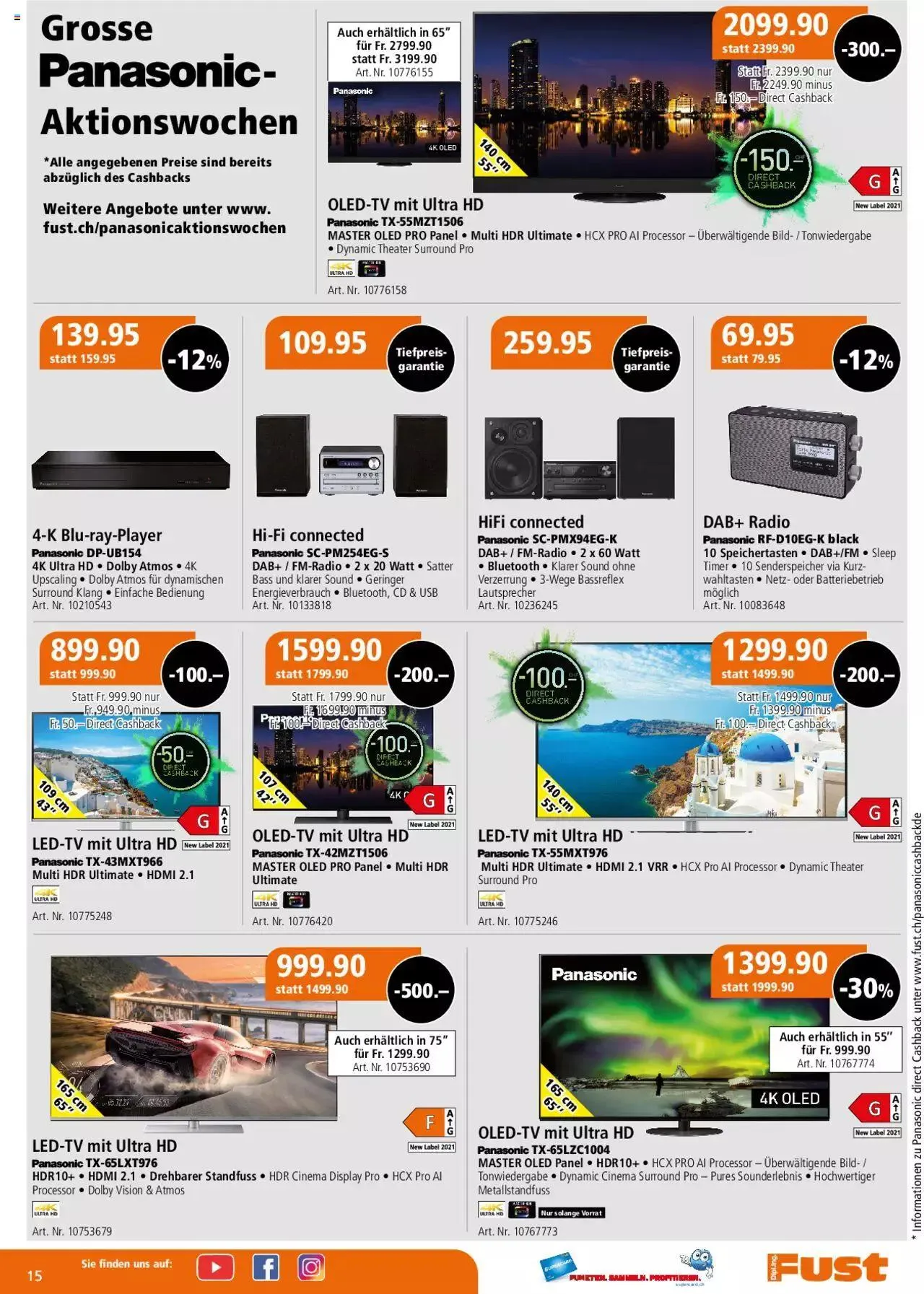 Fust Multimedia Post von 6. November bis 19. November 2023 - Prospekt seite 15