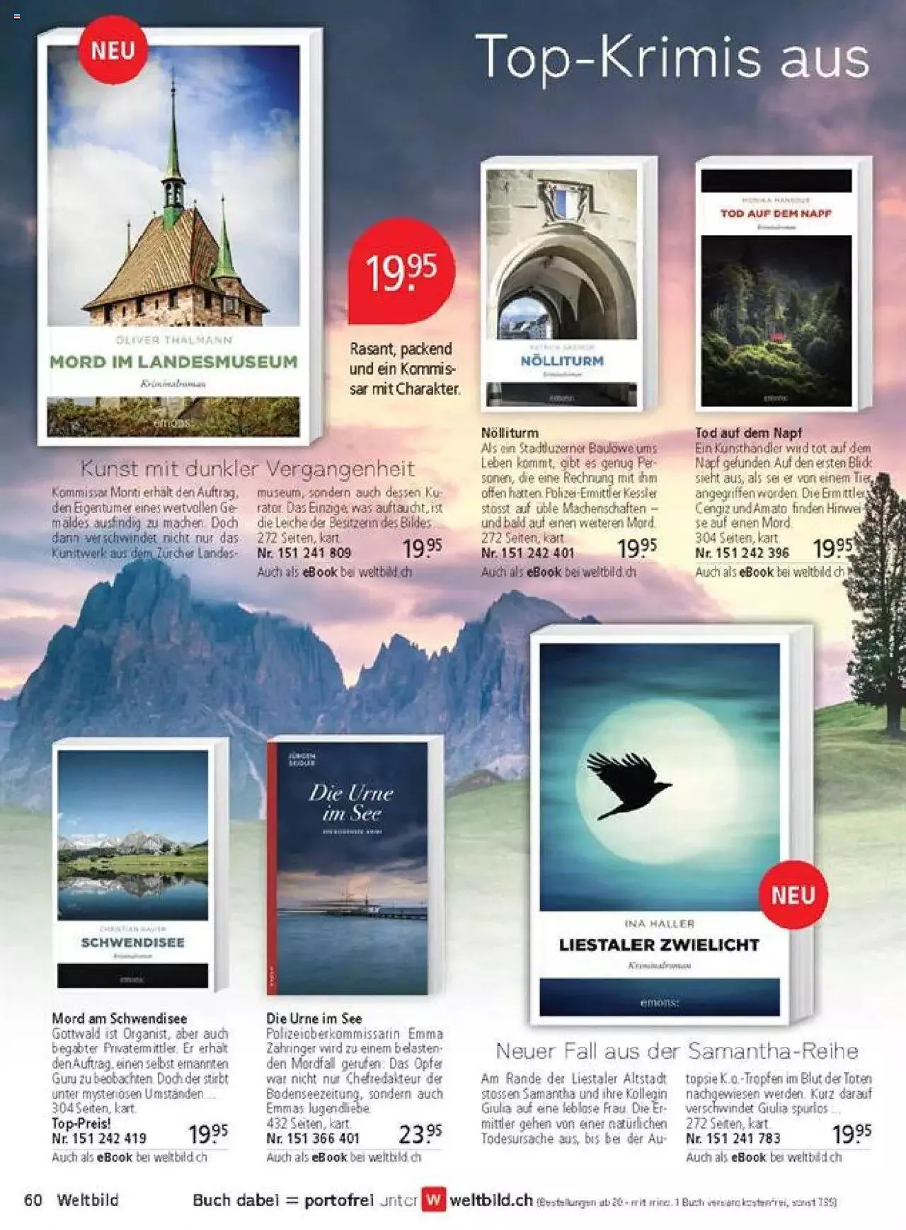 Weltbild Aktionen von 1. Juli bis 31. Juli 2024 - Prospekt seite  60