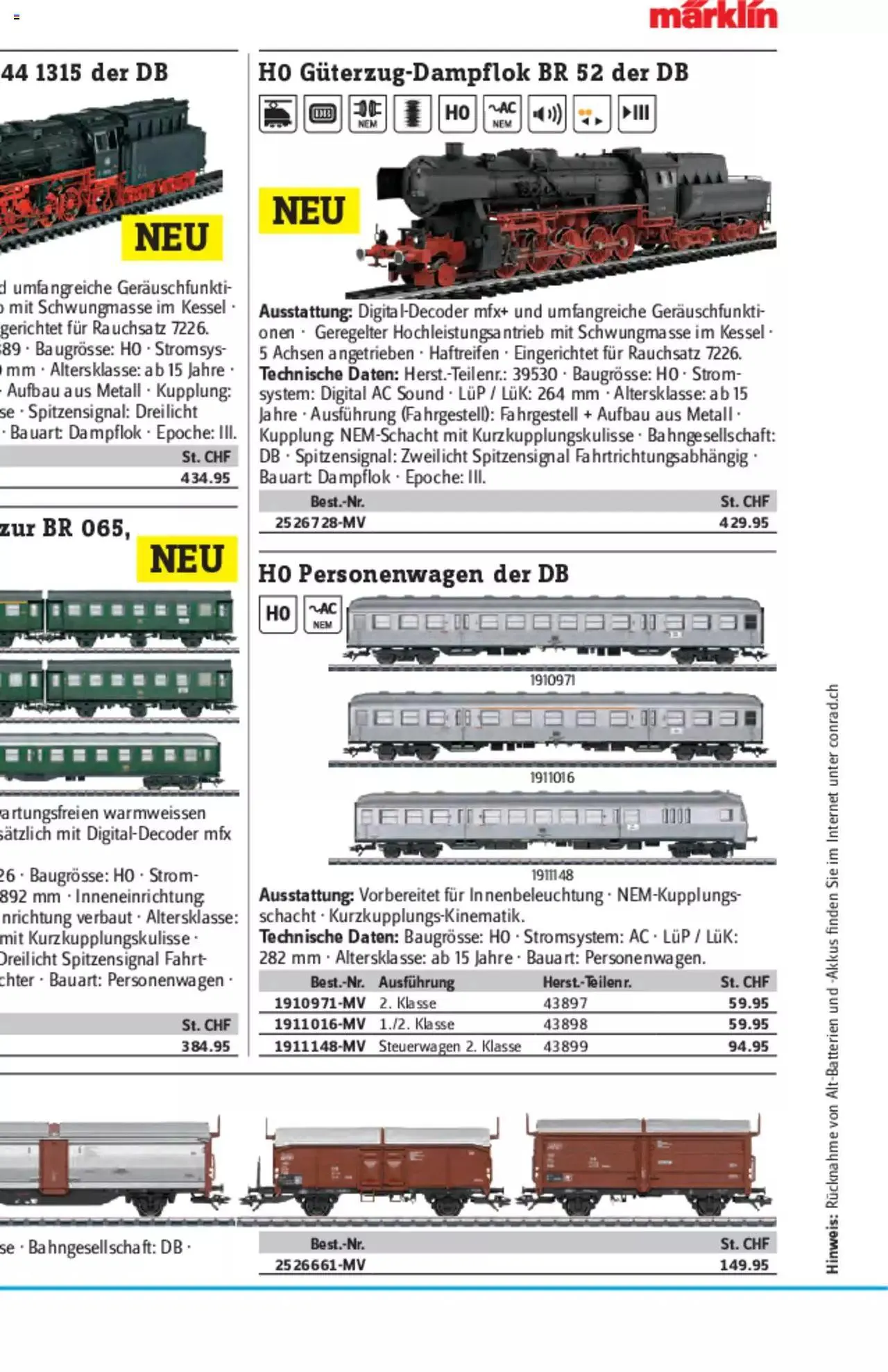 Conrad - Modellbahn Katalog 2022/23 von 5. September bis 31. Dezember 2023 - Prospekt seite  28