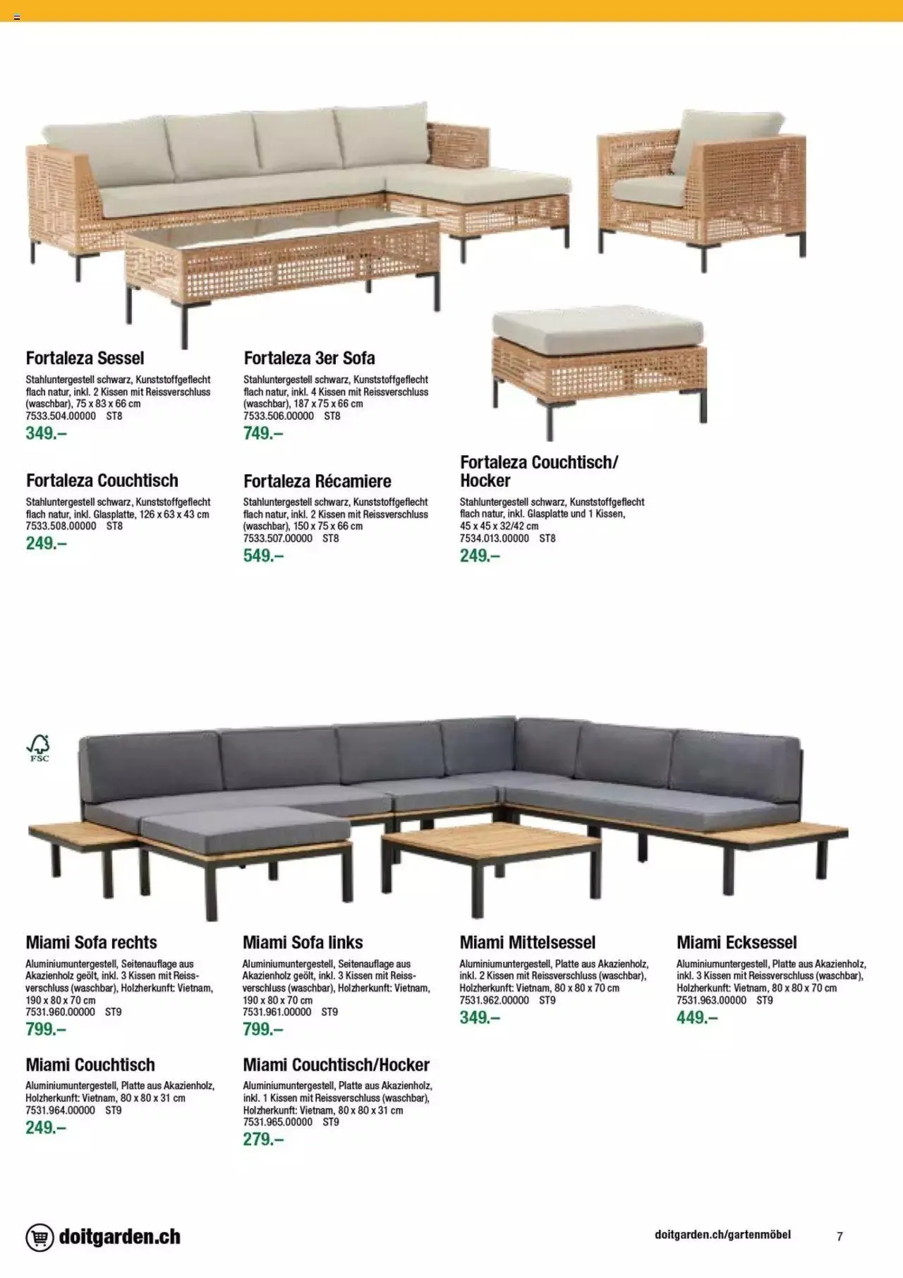 DO IT+GARDEN MIGROS - Gartenmoebel von 9. Februar bis 31. Dezember 2023 - Prospekt seite  7
