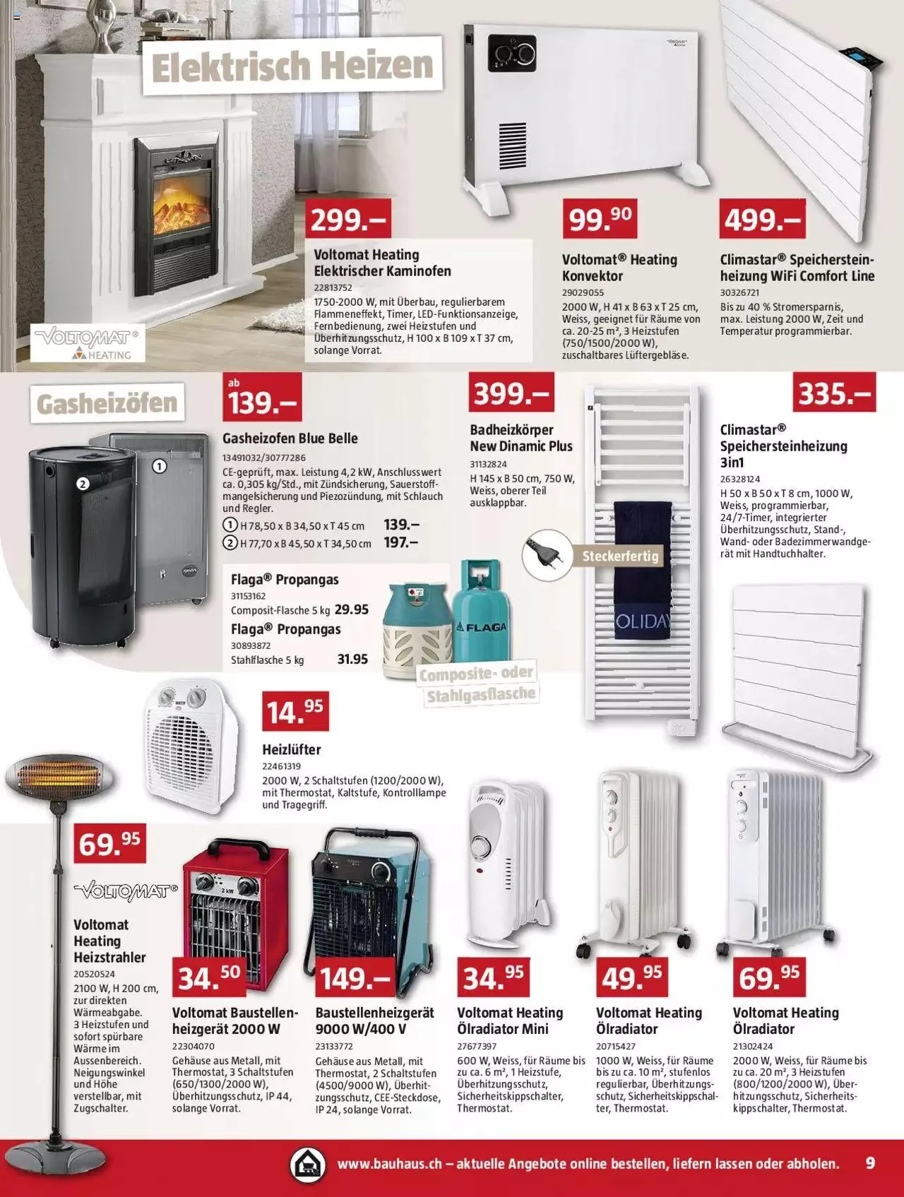 Bauhaus Aktionen von 27. November bis 31. Dezember 2023 - Prospekt seite  9