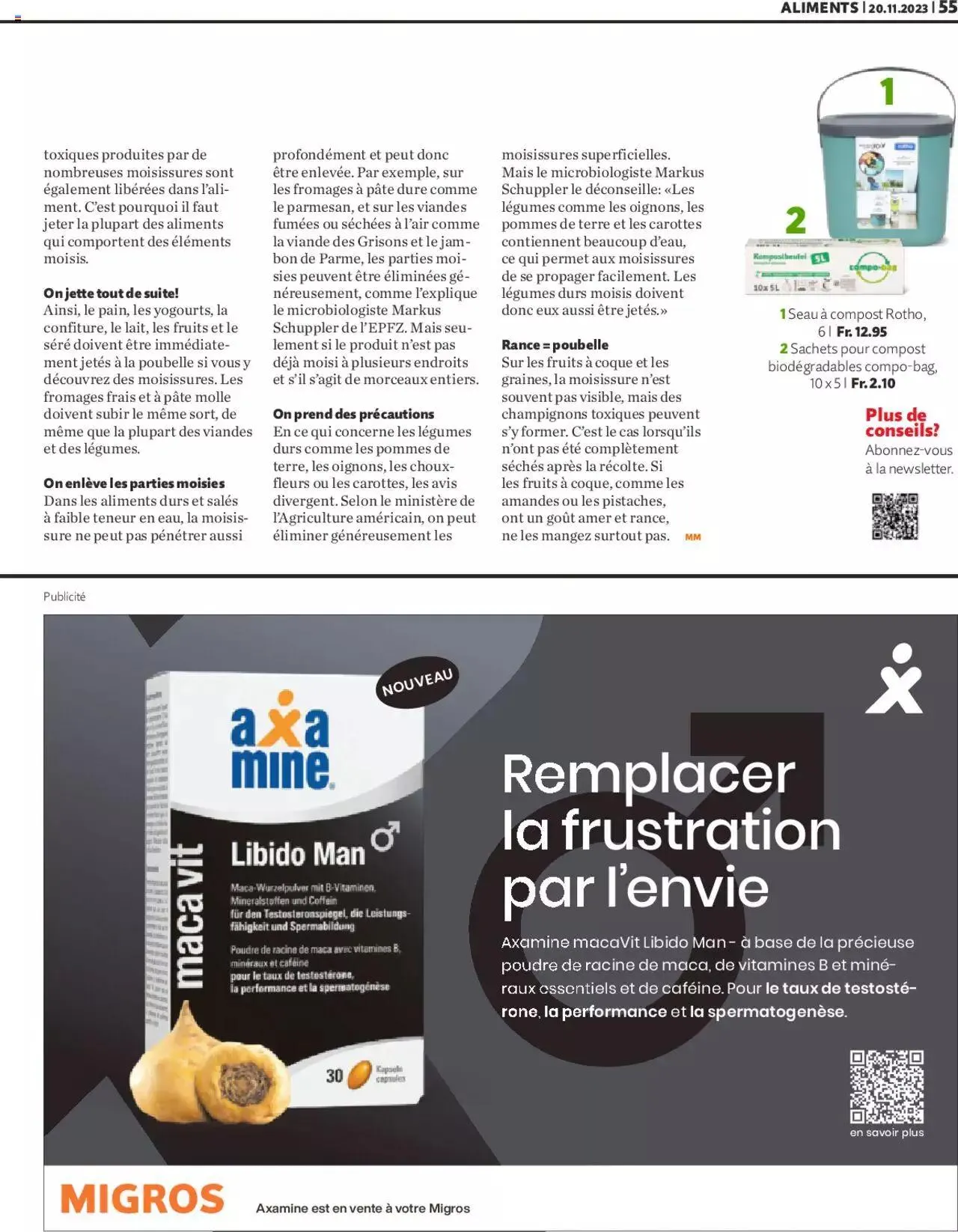 Migros Magazin FR von 20. November bis 31. Dezember 2023 - Prospekt seite  55