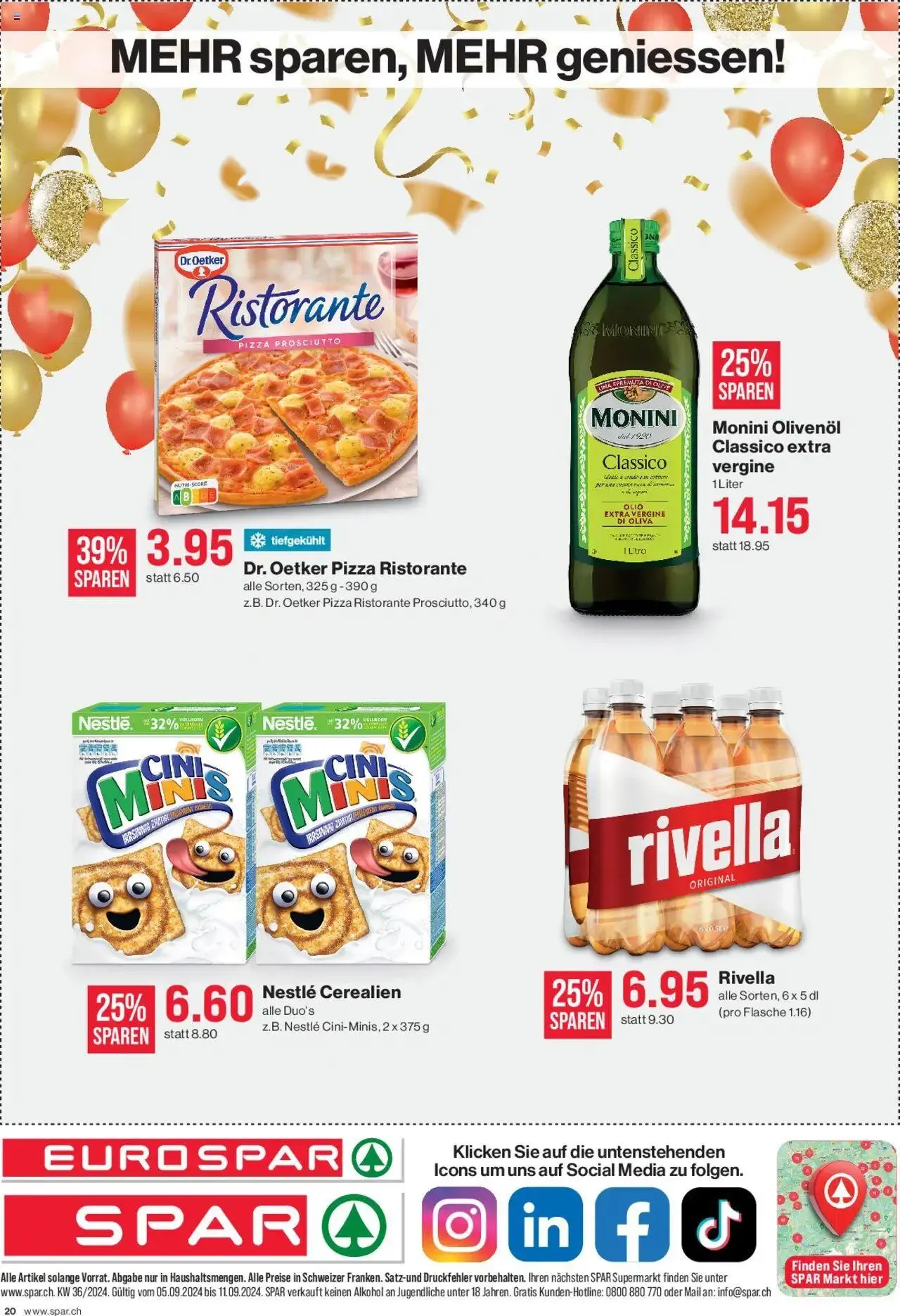 SPAR Aktionen von 5. September bis 11. September 2024 - Prospekt seite 20