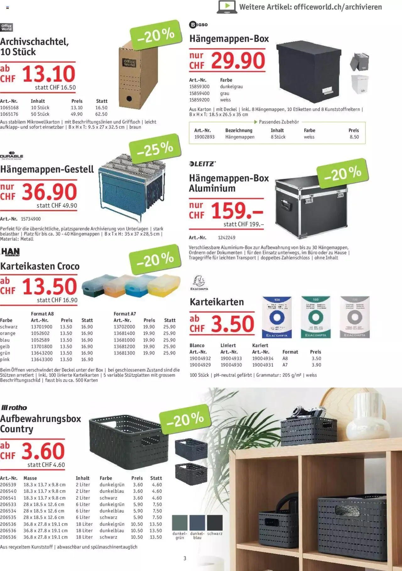 Office World Aktionen von 26. Oktober bis 29. November 2023 - Prospekt seite  3