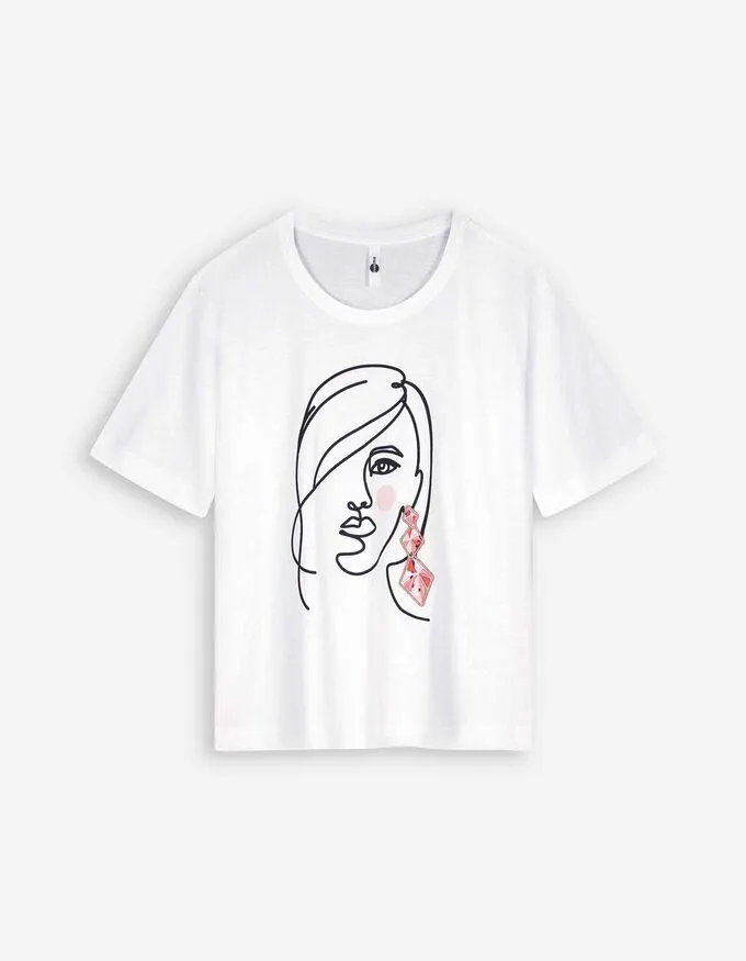 T-Shirt - Stickereien