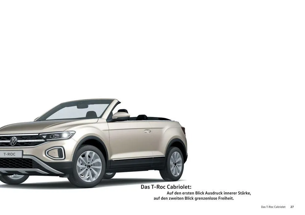 Der T-Roc Cabriolet von 16. Januar bis 31. Dezember 2024 - Prospekt seite  27
