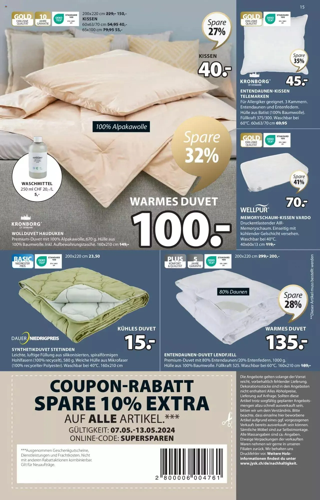 JYSK Aktionen von 7. Mai bis 13. Mai 2024 - Prospekt seite 16