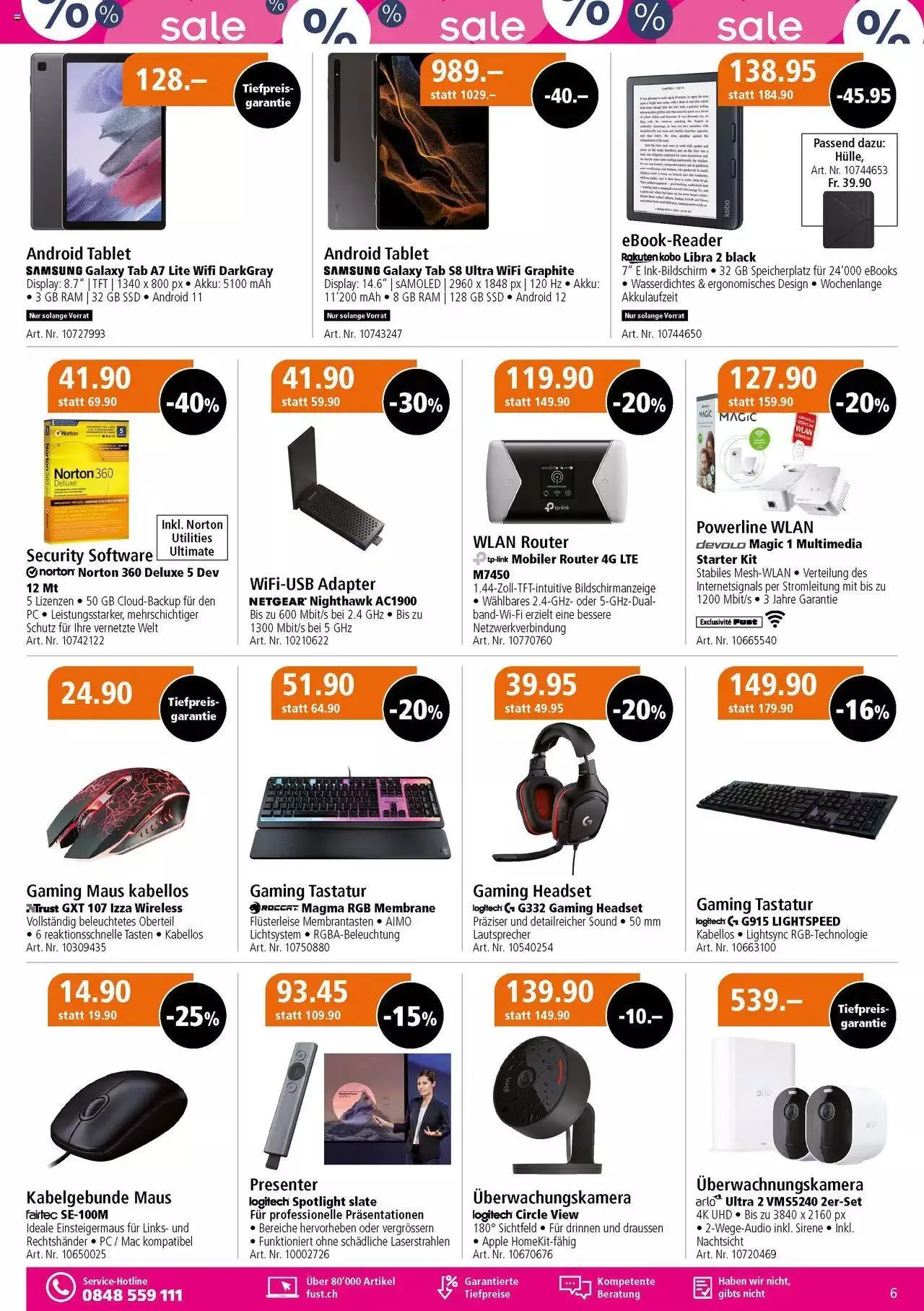 Fust Multimedia Post von 4. Juli bis 23. Juli 2023 - Prospekt seite  6