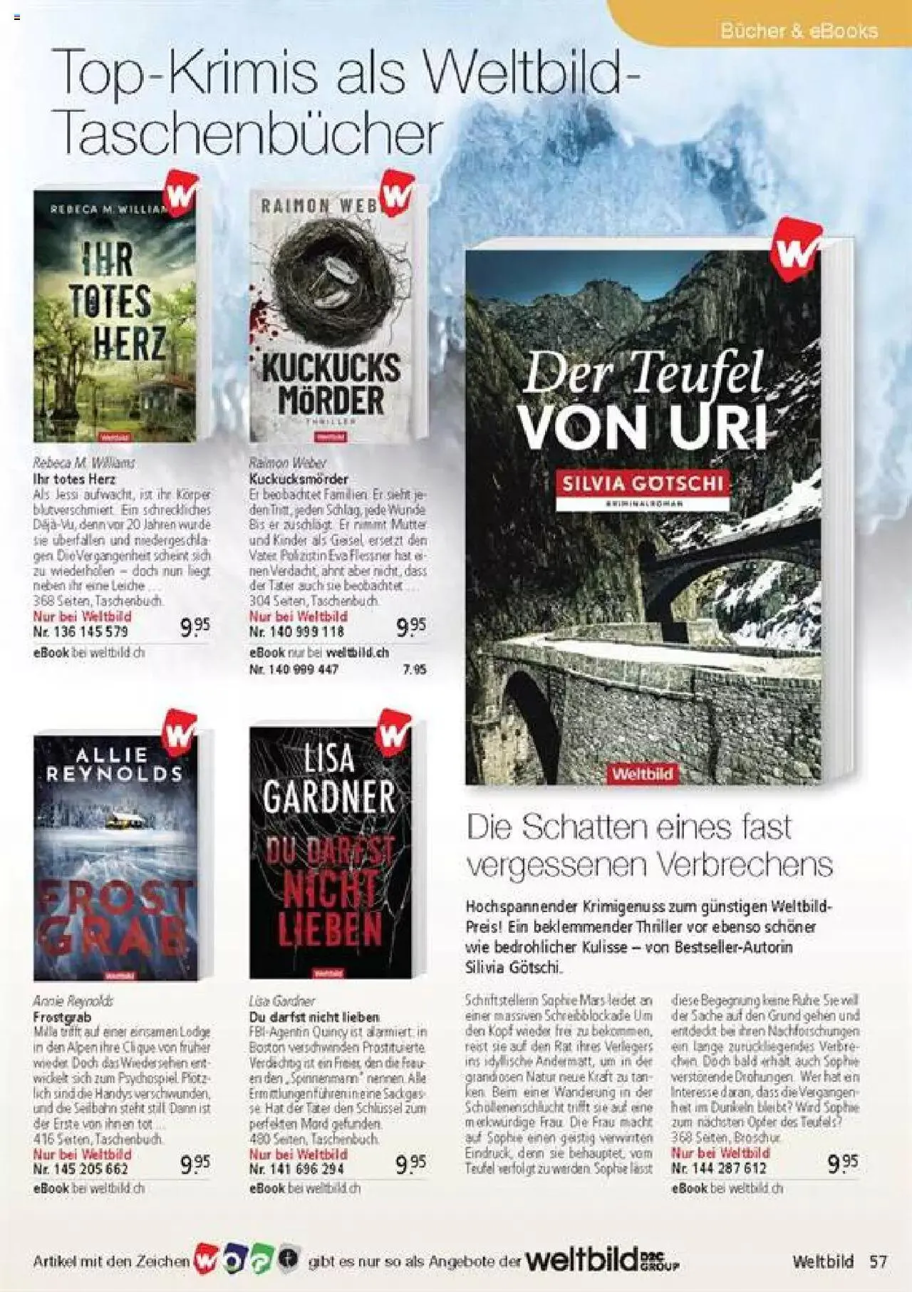 Weltbild - Aktueller Prospekt von 27. Januar bis 31. Dezember 2023 - Prospekt seite  57