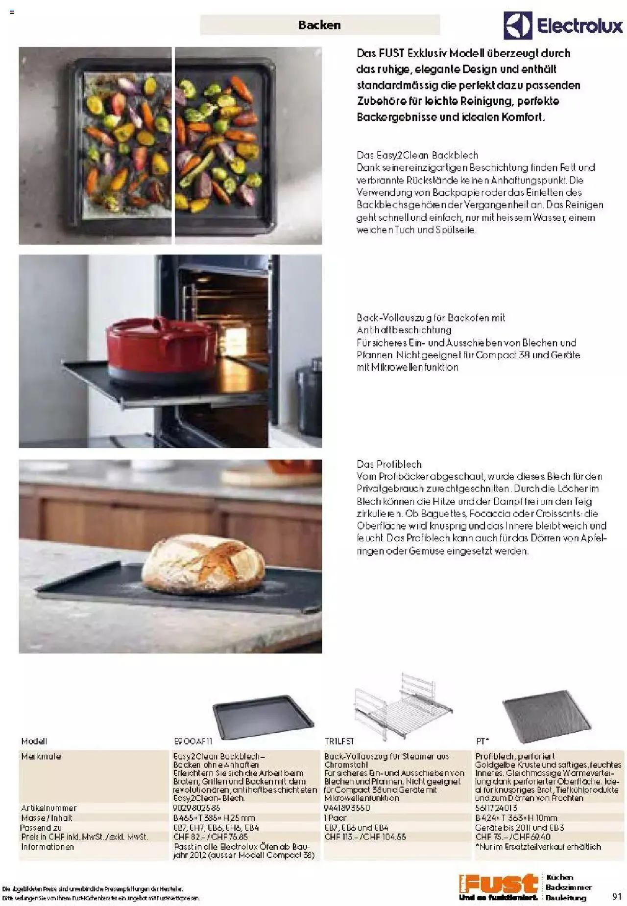 Fust Küchen- und Badezimmerprospekt von 4. März bis 31. Dezember 2024 - Prospekt seite  91