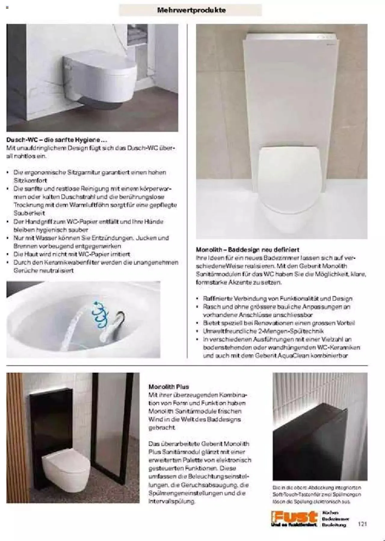 Fust Badezimmermagazin von 17. April bis 31. Dezember 2023 - Prospekt seite  121