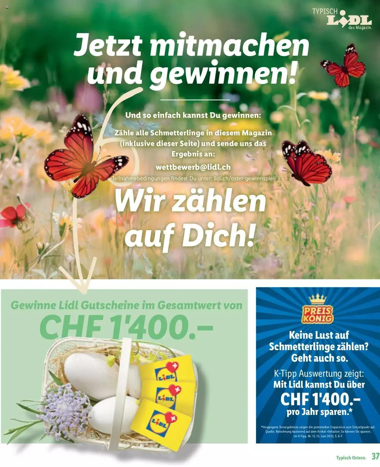 Lidl - Ostern von 2. März bis 31. Dezember 2023 - Prospekt seite 37
