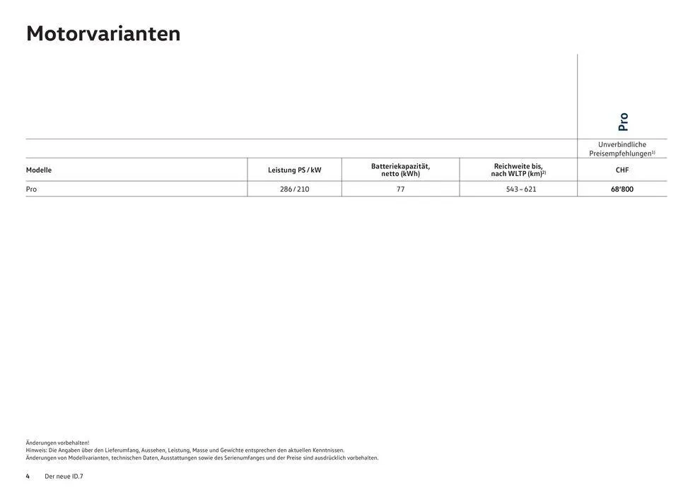 Der Neue ID.7 von 16. Januar bis 31. Dezember 2024 - Prospekt seite  4