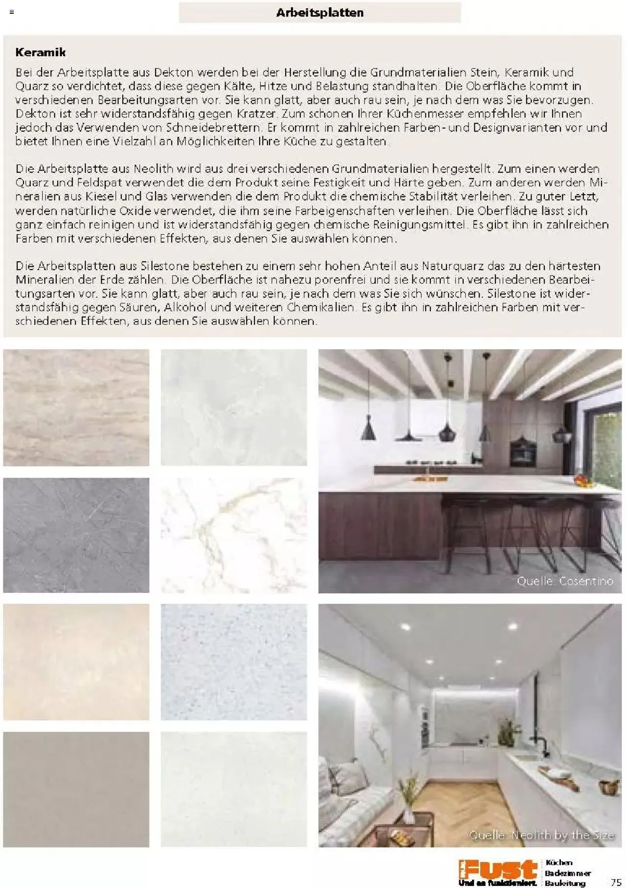 Fust Küchen- und Badezimmerprospekt von 4. März bis 31. Dezember 2024 - Prospekt seite  75