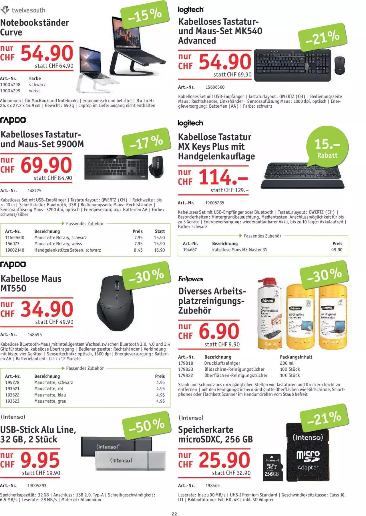 Office World Aktionen von 26. Oktober bis 29. November 2023 - Prospekt seite 22