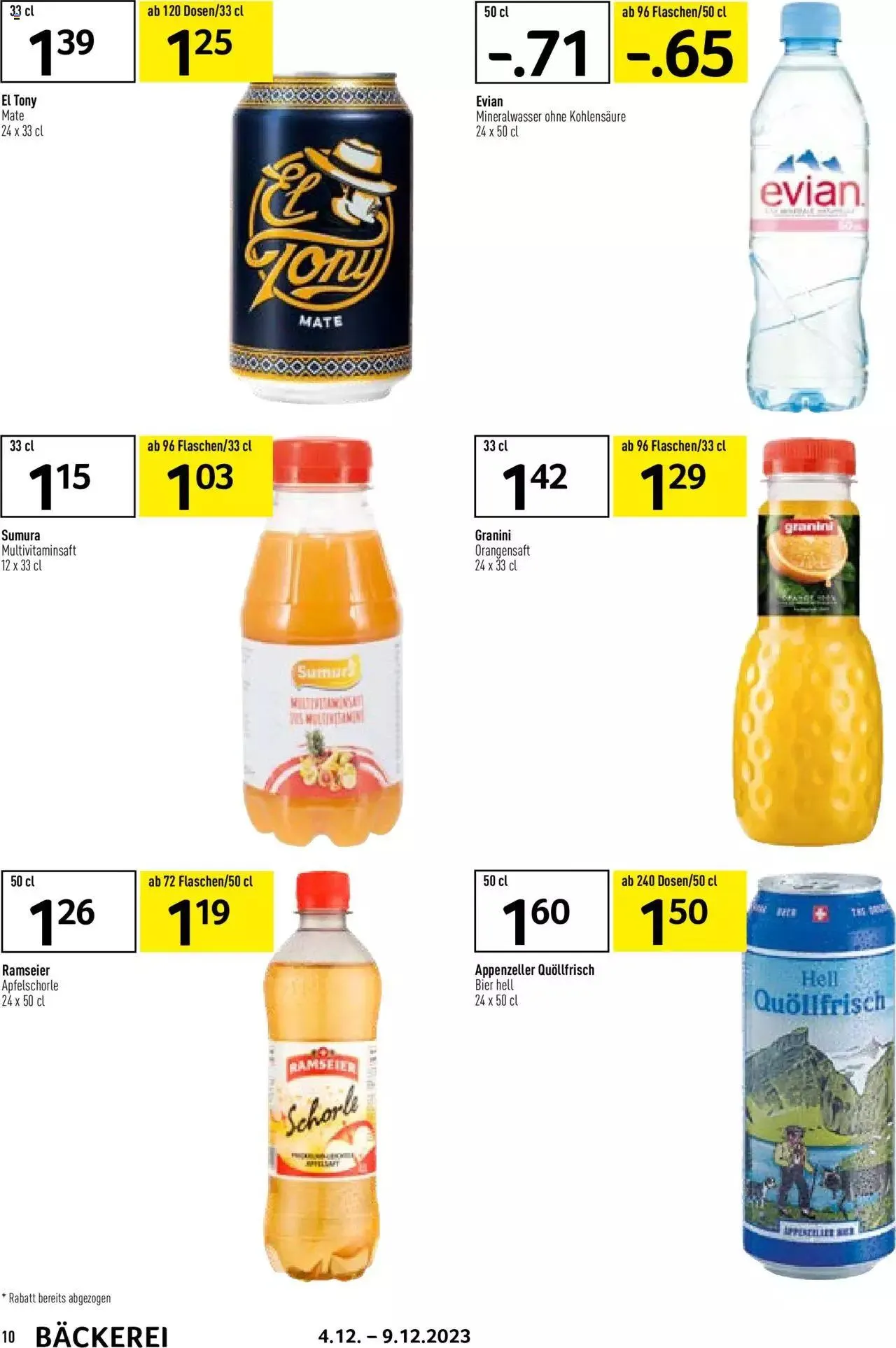 Prodega Aktionen Bäckerei von 4. Dezember bis 9. Dezember 2023 - Prospekt seite 10