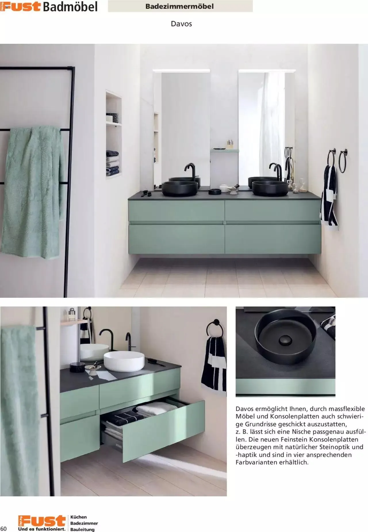 Fust Aktionen Badezimmermagazin von 17. April bis 31. Dezember 2024 - Prospekt seite 60