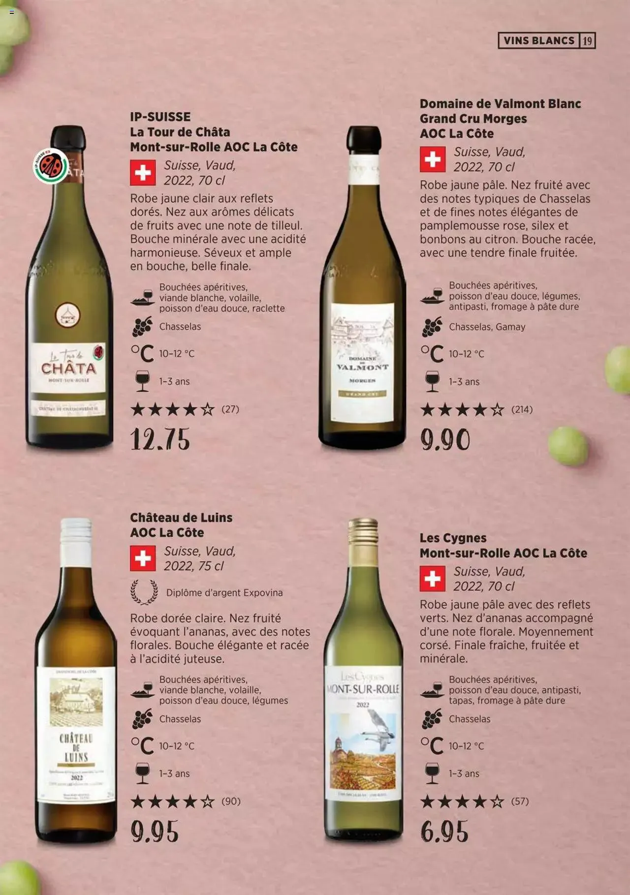 Denner Guide des vins 2023 /2024 FR von 11. September bis 31. Dezember 2024 - Prospekt seite  19