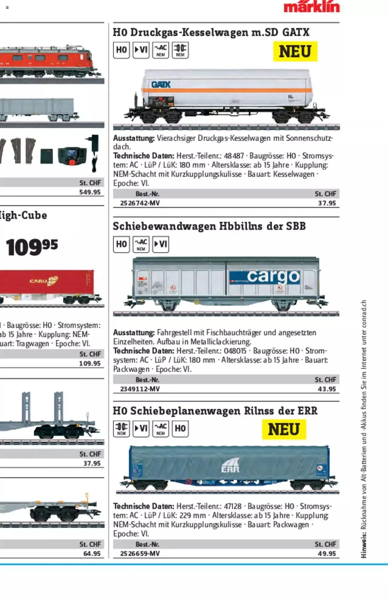 Conrad - Modellbahn Katalog 2022/23 von 5. September bis 31. Dezember 2023 - Prospekt seite  40