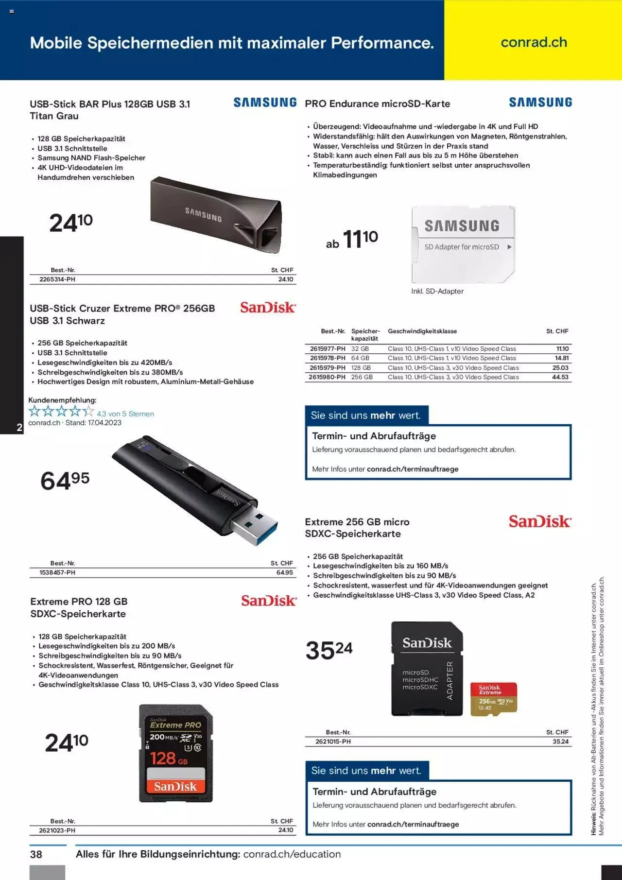 Conrad Aktionen Education von 5. September bis 31. Dezember 2024 - Prospekt seite  40