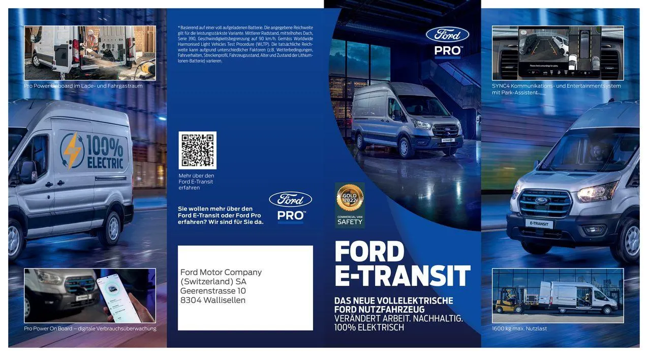 Ford E-Transit  von 7. November bis 7. November 2024 - Prospekt seite  1