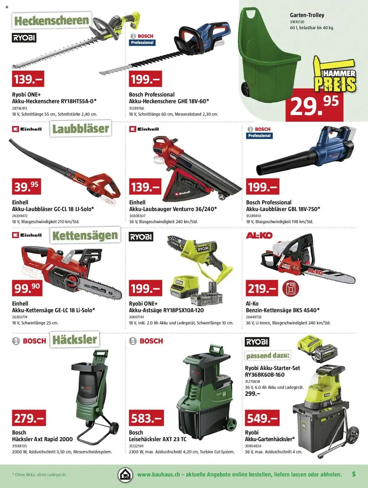 Bauhaus Aktionen von 26. August bis 29. September 2024 - Prospekt seite  5