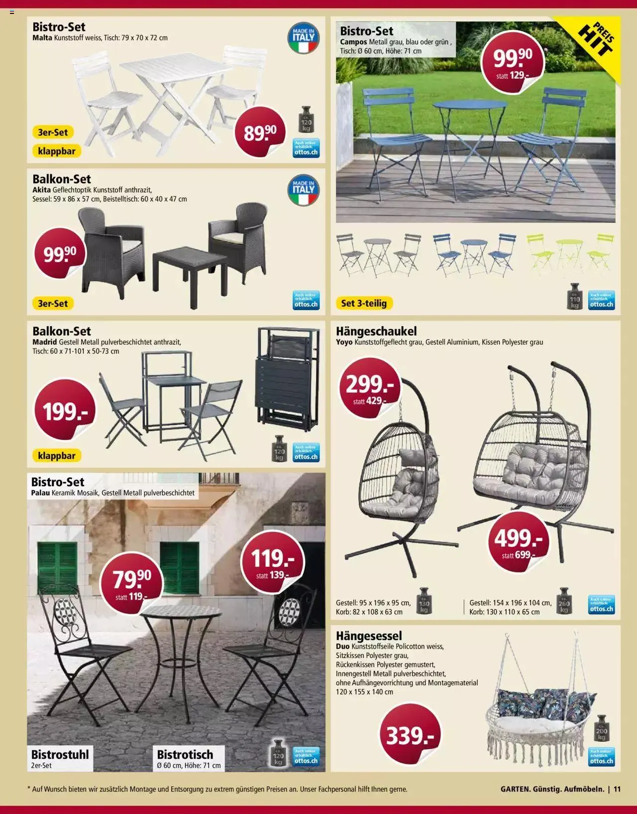 Otto's Gartenmöbel Spezial von 8. März bis 31. Dezember 2023 - Prospekt seite  11