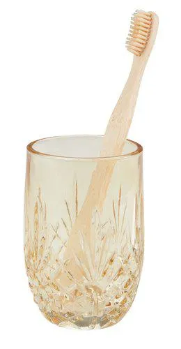 Zahnbürstenhalter EDSVALLA recyceltes Glas gelb