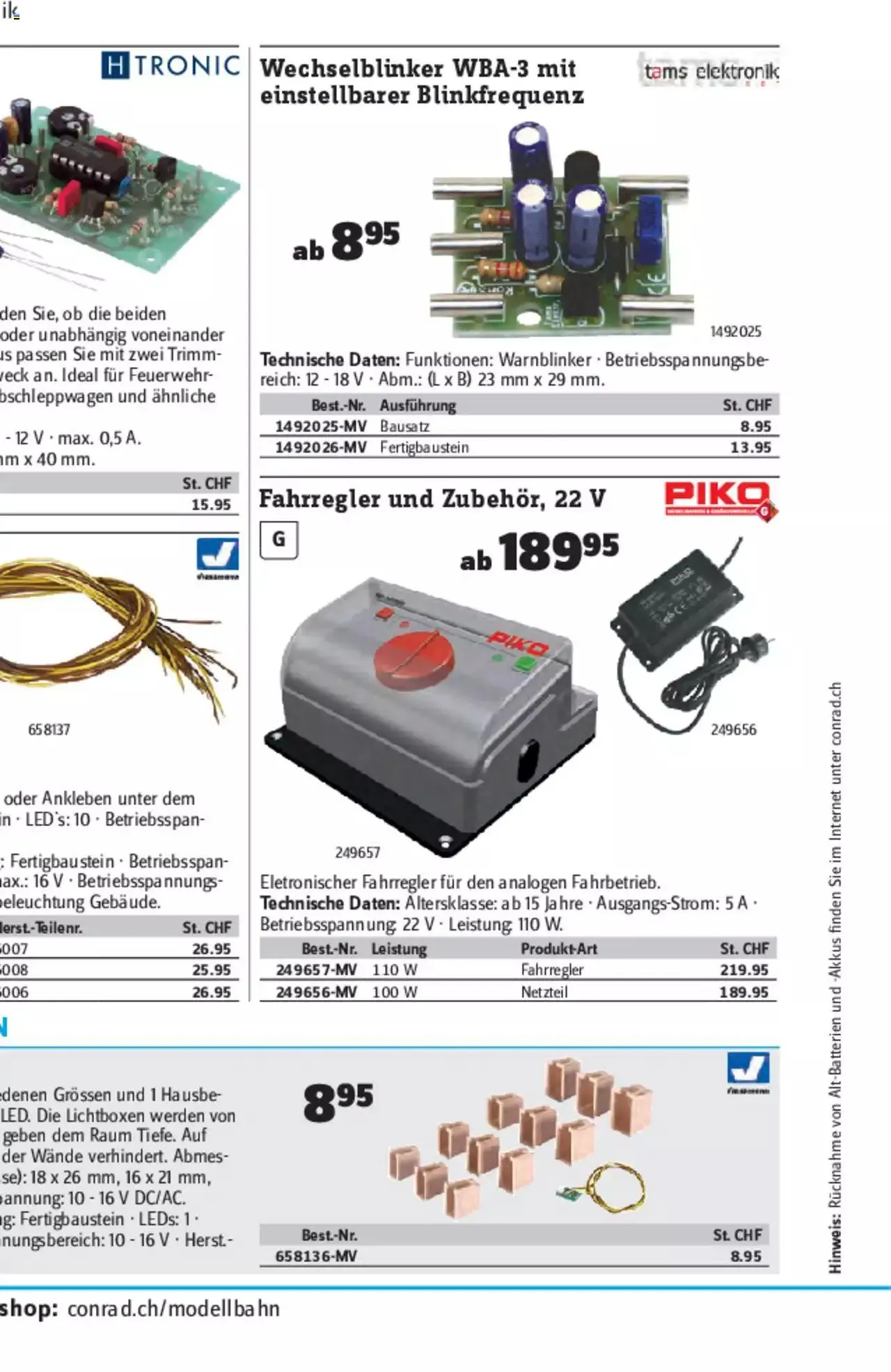 Conrad - Modellbahn Katalog 2022/23 von 5. September bis 31. Dezember 2023 - Prospekt seite  512