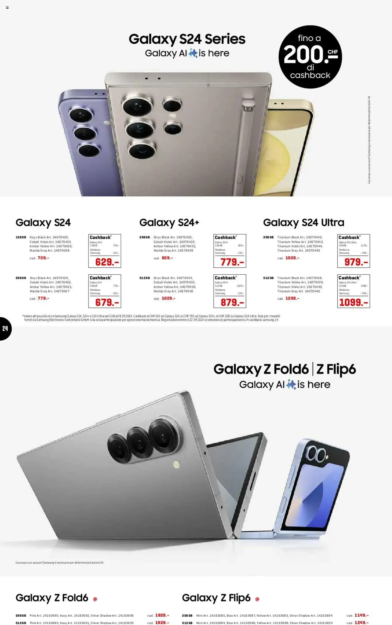 Interdiscount Prospetto von 2. September bis 22. September 2024 - Prospekt seite  24