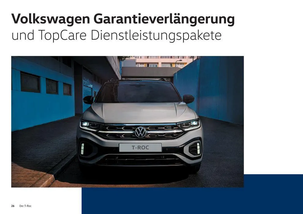 Der T-Roc von 16. Januar bis 31. Dezember 2024 - Prospekt seite  26