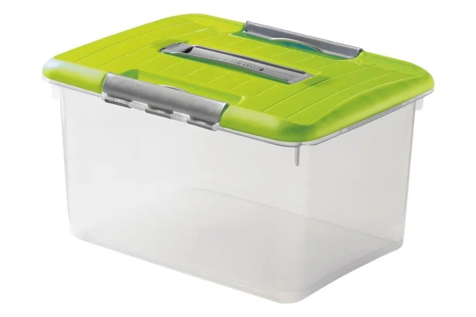 OPTIMA Box 30L mit Tragegriff hellgrün