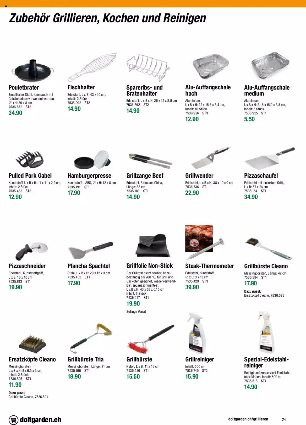 DO IT+GARDEN MIGROS Aktionen Grill von 26. Februar bis 31. Dezember 2024 - Prospekt seite  24