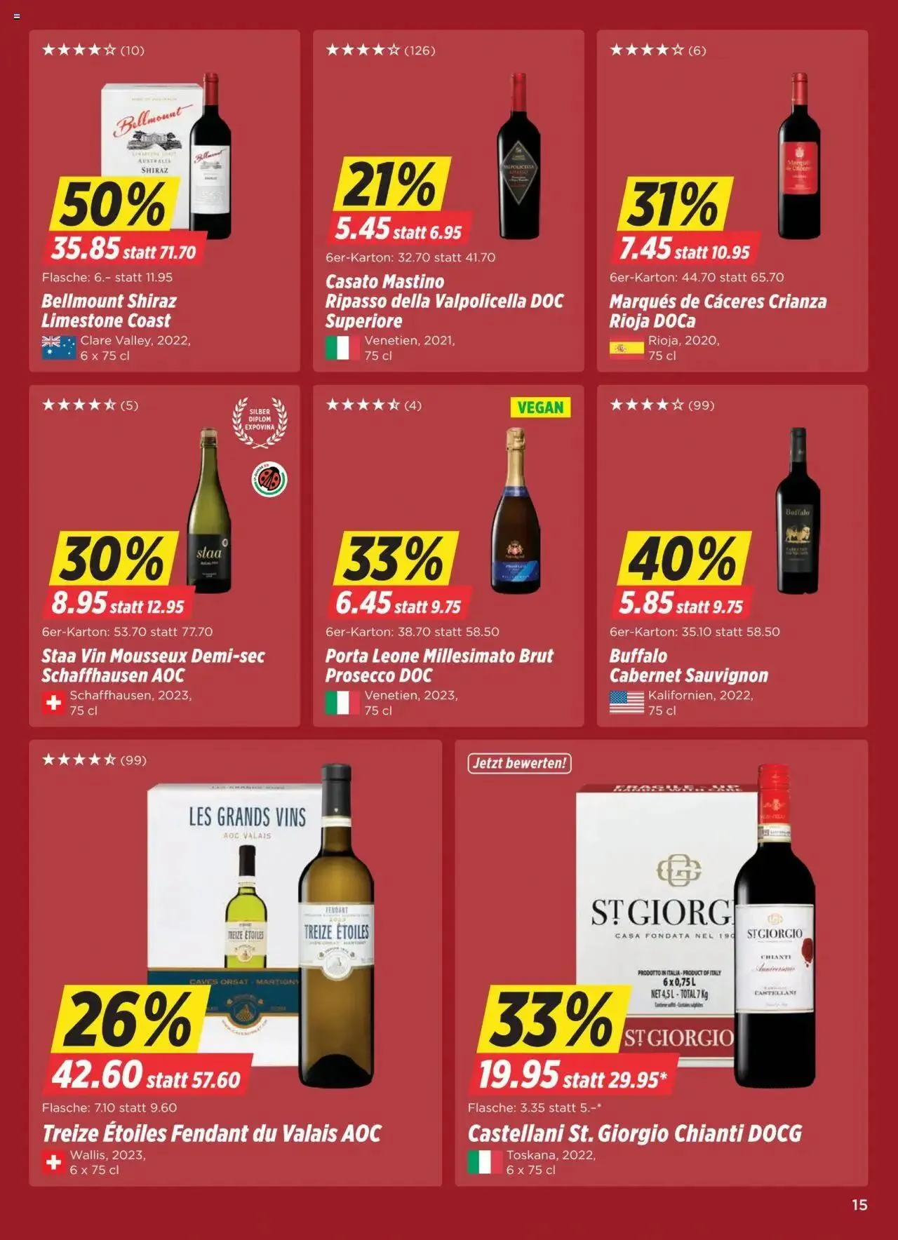 Denner Aktionen von 8. Oktober bis 14. Oktober 2024 - Prospekt seite  15